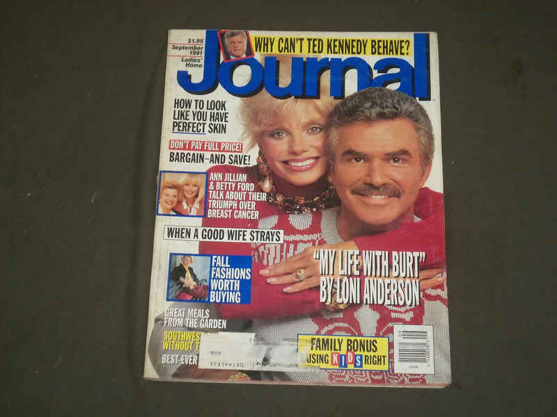 1991 SEP LADIES' HOME JOURNAL MAGAZINE - LONI ANDERSON & BURT REYNOLDS - B 2261
