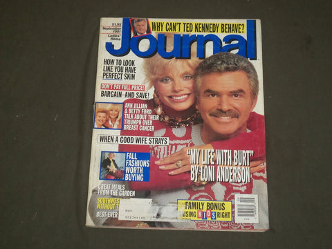 1991 SEP LADIES' HOME JOURNAL MAGAZINE - LONI ANDERSON & BURT REYNOLDS - B 2261