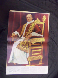 1940 MARCH 26 LOOK MAGAZINE - COLOR PORTRAIT OF POPE PIUS XII INSIDE - ST 1451