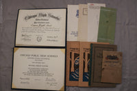 1920'S-1960'S TILDEN TECH HIGH SCHOOL EPHEMERA - LOT OF 10 PIECES - K 3447