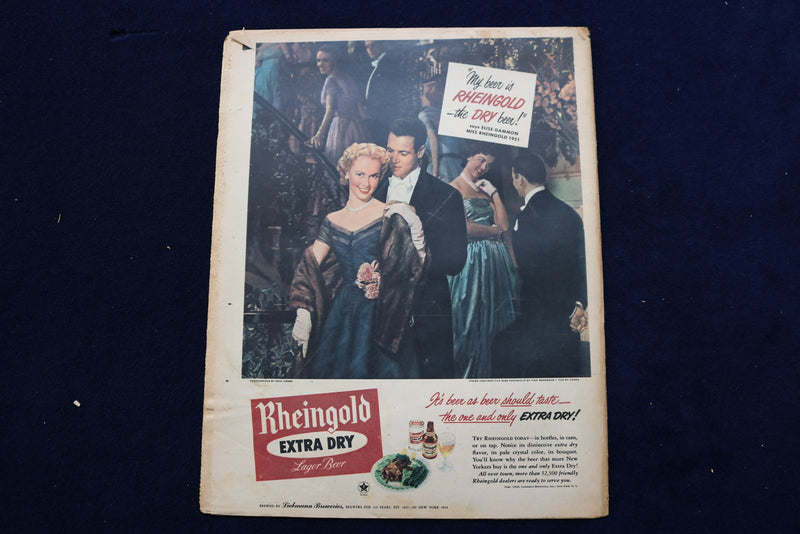 1951 JANUARY 14 NY MIRROR MAGAZINE - SONJA HENIE COVER - E 22489