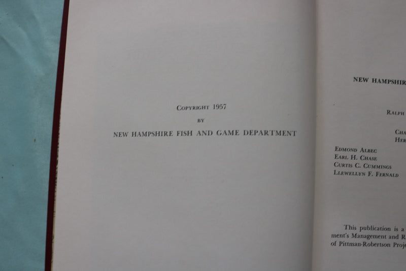 1957 NEW HAMPSHIRE GAME AND FURBEARERS REPORT BY HELENETTE SILVER - KD 9723
