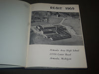 1969 REGIT ARMADA AREA HIGH SCHOOL YEARBOOK - MICHIGAN - PHOTOS - YB 901