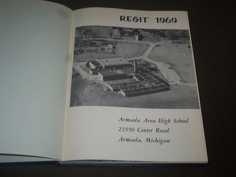1969 REGIT ARMADA AREA HIGH SCHOOL YEARBOOK - MICHIGAN - PHOTOS - YB 901
