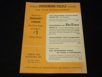 1962 CROSSWORD PUZZLE OMNIBUS SERIES 5 - MARGARET FARRAR - K 2610