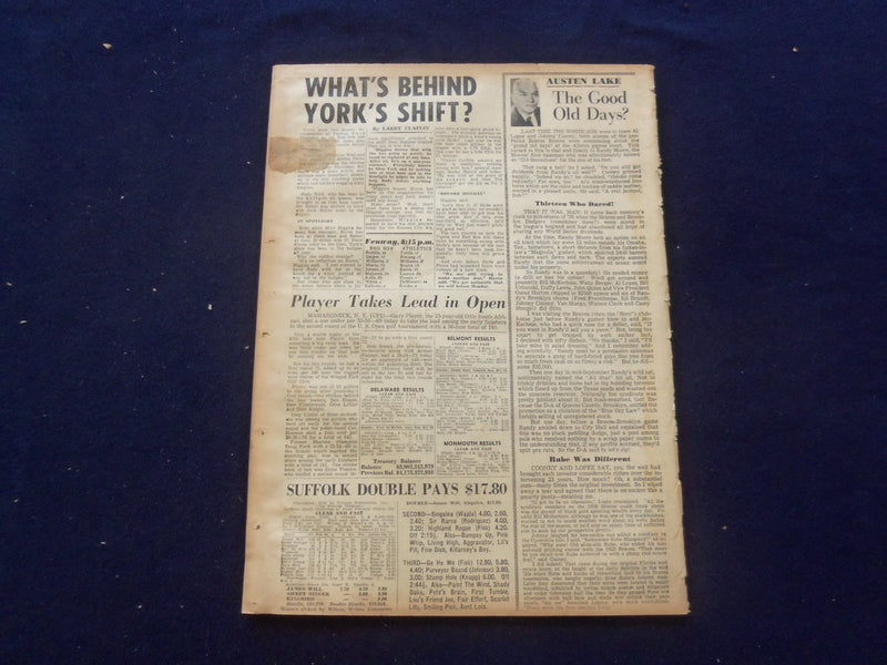 1959 JUNE 12 BOSTON AMERICAN NEWSPAPER - NEW BOMB SCARE AT SO. STATION - NP 6232