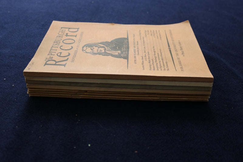 1932-1934 THE PITTSBURGH RECORD - UNIVERSITY OF PITTSBURGH - LOT OF 8 - O 3462