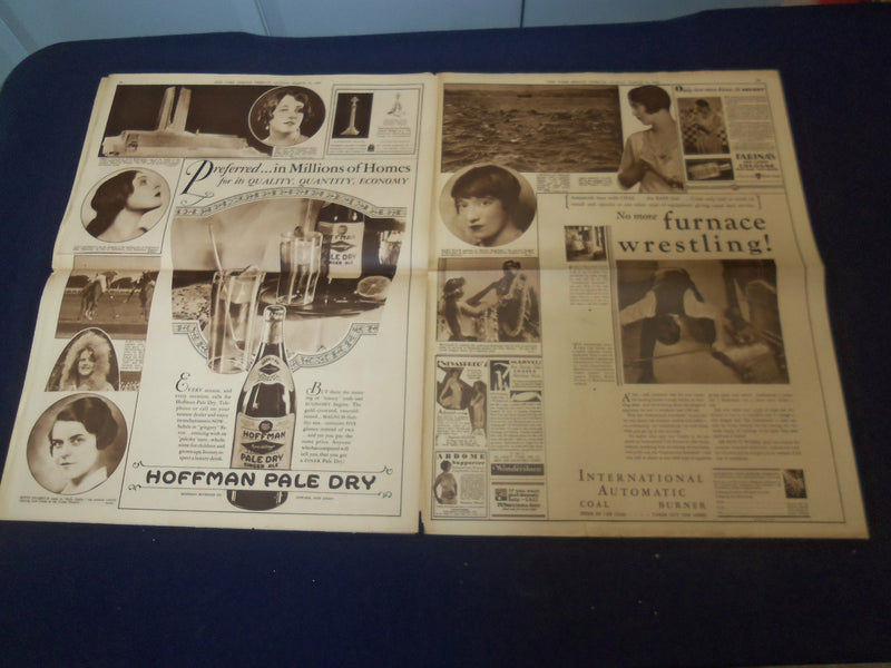 1929 MARCH 10 NEW YORK HERALD TRIBUNE GRAVURE SECTION -WASHINGTON BRIDGE-NP 4989