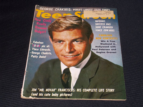 1963 DECEMBER TEEN SCREEN MAGAZINE - JIM FRANCISCUS FRONT COVER - E 15044