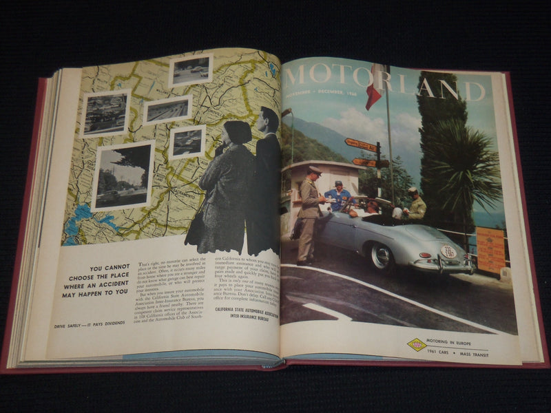 1959-1960 THE MOTOR LAND MAGAZINE BOUND VOLUME - 12 ISSUES - KD 705C