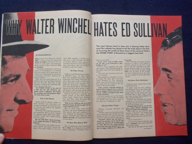 1956 MARCH INSIDE STORY MAGAZINE - ROY ROGERS-LENA HORNE-ED SULLIVAN - SP 4781O
