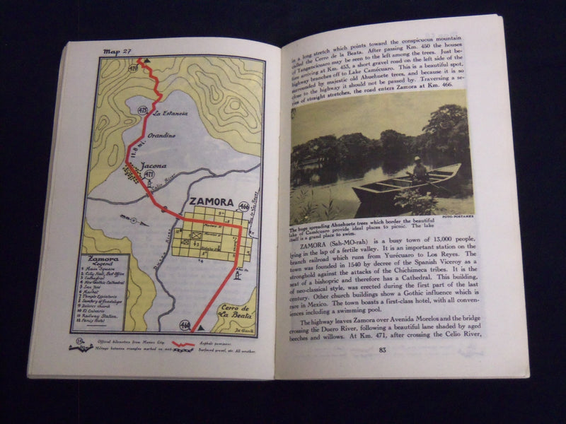 1940'S MEXICO'S WESTERN HIGHWAYS BOOK BY PEMEX TRAVEL CLUB - NICE MAPS - J 8189
