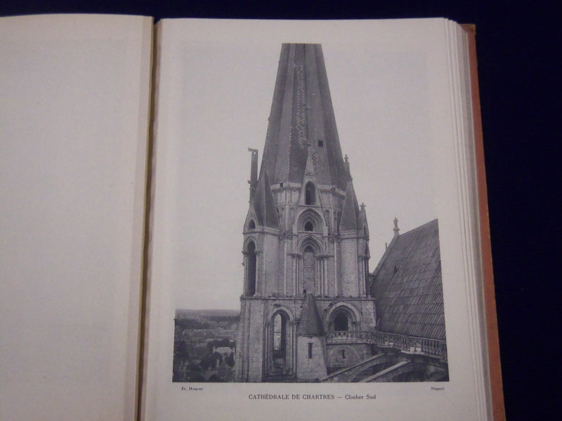 1900 MONOGRAPHIE DE LA CATHEDRALE DE CHARTRES BY ETIENNE HOUVET - FRENCH- KD 859