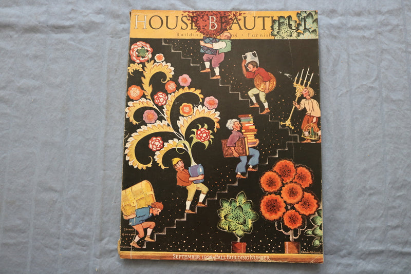 1928 SEPTEMBER HOUSE BEAUTIFUL MAGAZINE - FALL BUILDING NUMBER - E 9364