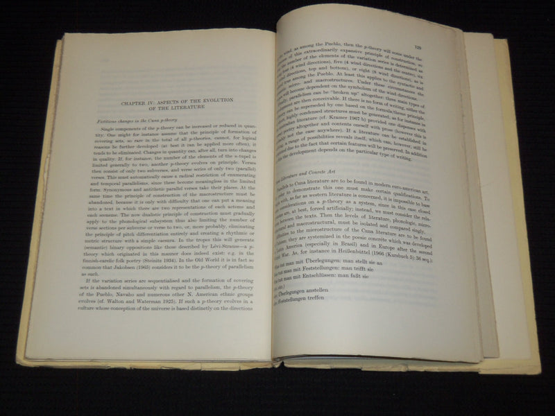 1970 LITERATURE AMONG THE CUNA INDIANS BOOK BY FRITZ KRAMER - SOFTCOVER - J 7485