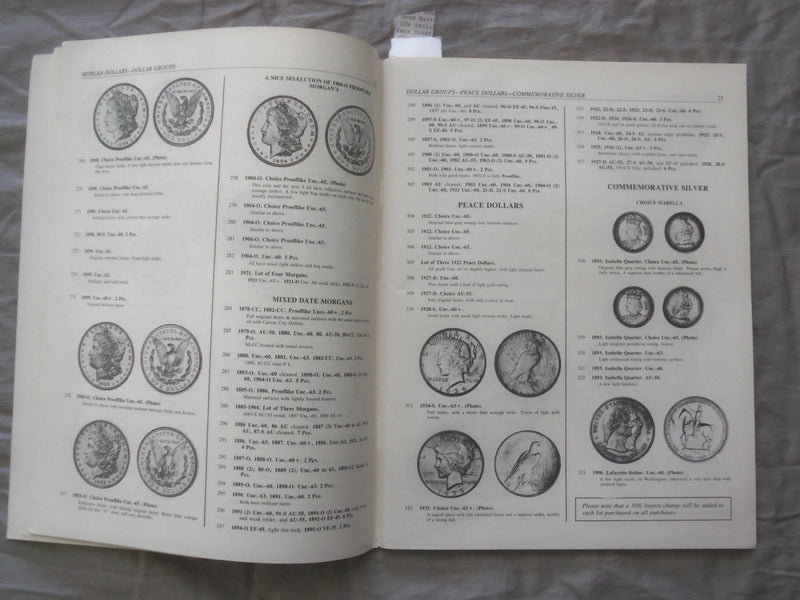 1983 GRAND CENTRAL COIN AUCTION CATALOG - K 261