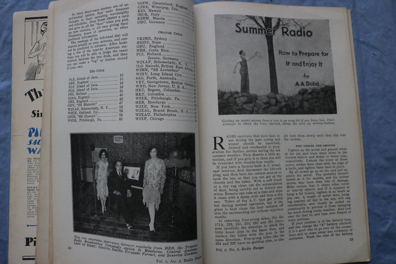 1930 SUMMER RADIO DESIGN SOFTCOVER HANDBOOK - THE AUTO PILOT RECEIVER - K 319