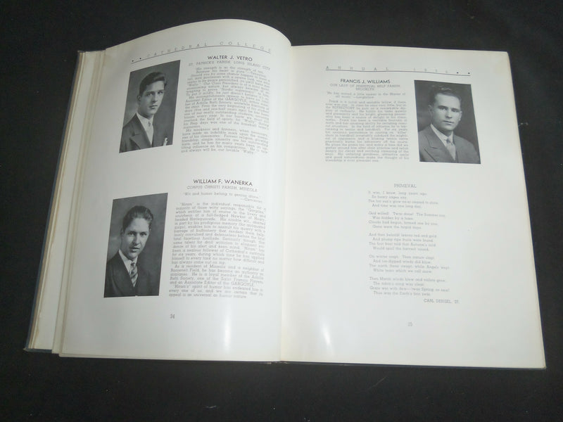 1936 CATHEDRAL COLLEGE OF IMMACULATE CONCEPTION YEARBOOK - BROOKLYN, NY- YB 2524