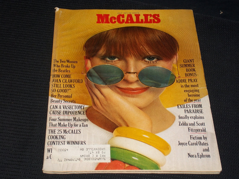 1971 JULY MCCALL'S MAGAZINE - NICE FASHION FRONT COVER - E 719