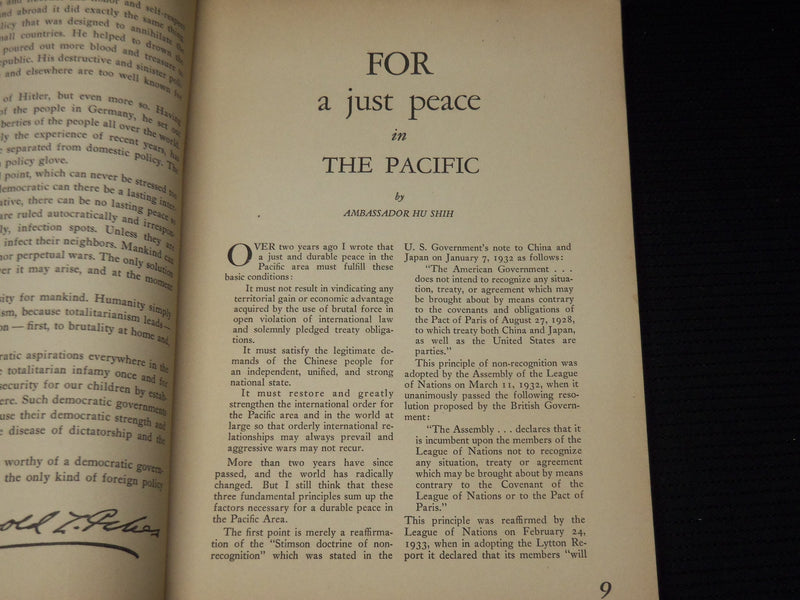 1942 FEBRUARY FREE WORLD MAGAZINE - ICKES FOREIGN POLICY - KALTENBORN - K 32