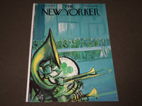 1961 MARCH 18 NEW YORKER MAGAZINE FRONT COVER ONLY - GREAT ART FOR FRAMING