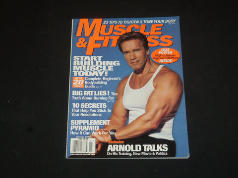 2000 JANUARY MUSCLE & FITNESS MAGAZINE - ARNOLD SCHWARZENEGGER - SP 6108