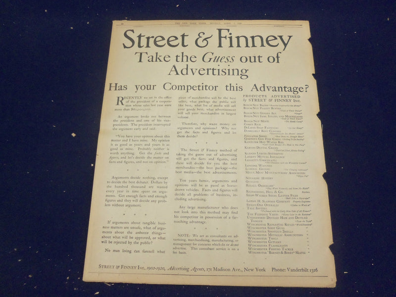 1920 APRIL 5 NEW YORK TIMES - FRANCE TO ENTER GERMANY TO SEIZE 4 CITIES- NT 8281