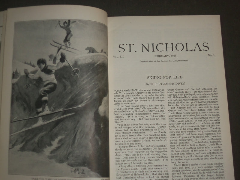 1925 FEBRUARY ST. NICHOLAS MAGAZINE - ILLUSTRATIONS, STORIES & ADS - B 4641