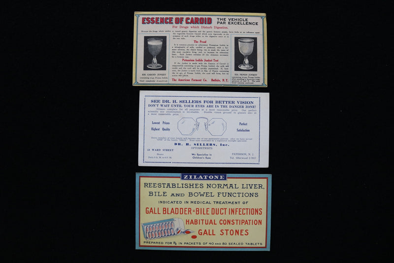 1900'S ADVERTISING CARDS - LOT OF 3 - K 2777