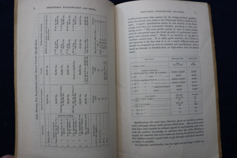 1892 COLUMBIA UNIVERSITY SCHOOL OF MINES REPORT SOFTCOVER BOOKLET - K 934