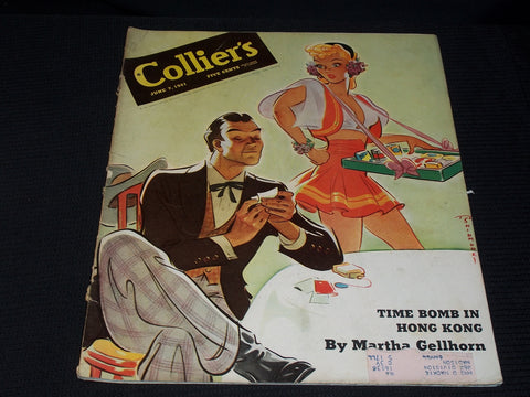 1941 JUNE 7 COLLIER'S MAGAZINE NICE FRONT COVER & ADS - E 4336