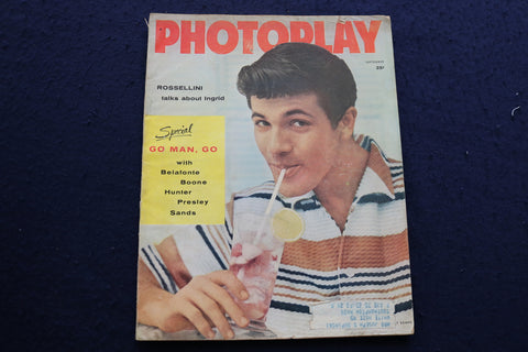 1957 SEPTEMBER PHOTOPLAY MAGAZINE - TOMMY SANDS COVER - E 9142