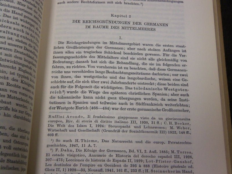 1953 DER STAAT DES HOHEN MITTELLATERS VOLUME BY HEINRICH MITTEIS - KD 1522H