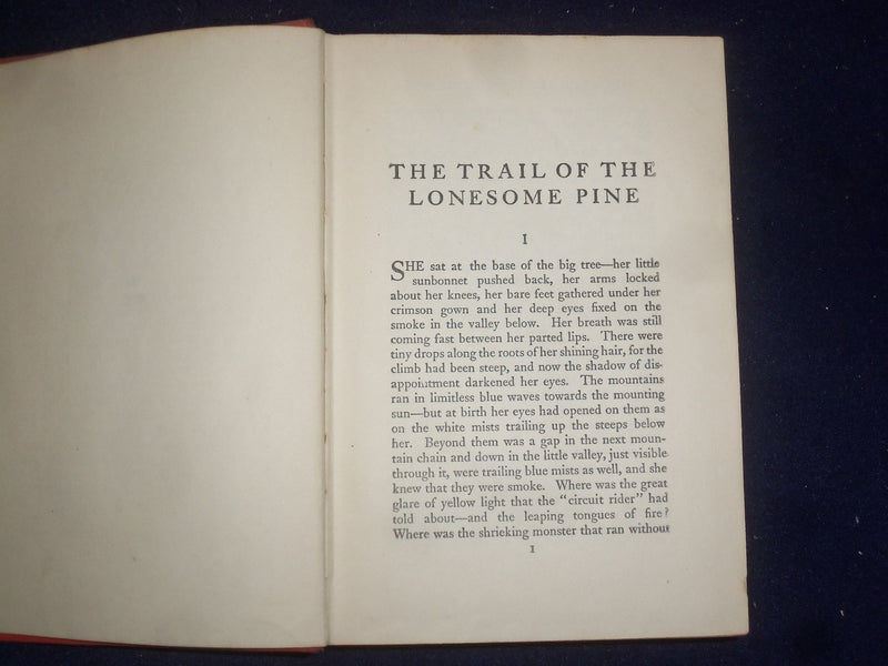1908 THE TRAIL OF THE LONESOME PINE HARDCOVER BOOK BY JOHN FOX JR. - KD 9062