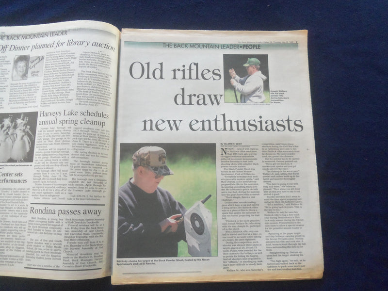 1998 MAY 28 THE BACK MOUNTAIN LEADER NEWSPAPER-SHAVERTOWN, PA-A. FELDMAN-NP 6168