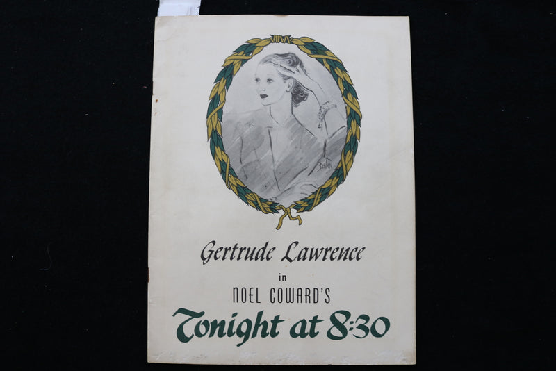 1940'S GERTRUDE LAWRENCE IN NOEL COWARD'S TONIGHT AT 8:30 PROGRAM - K 2290