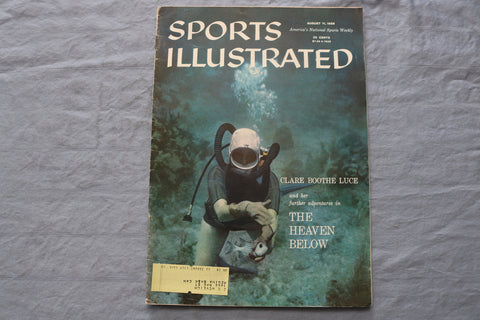 1958 AUGUST 11 SPORTS ILLUSTRATED MAGAZINE - CLARE BOOTHE LUCE COVER - ST 5506L