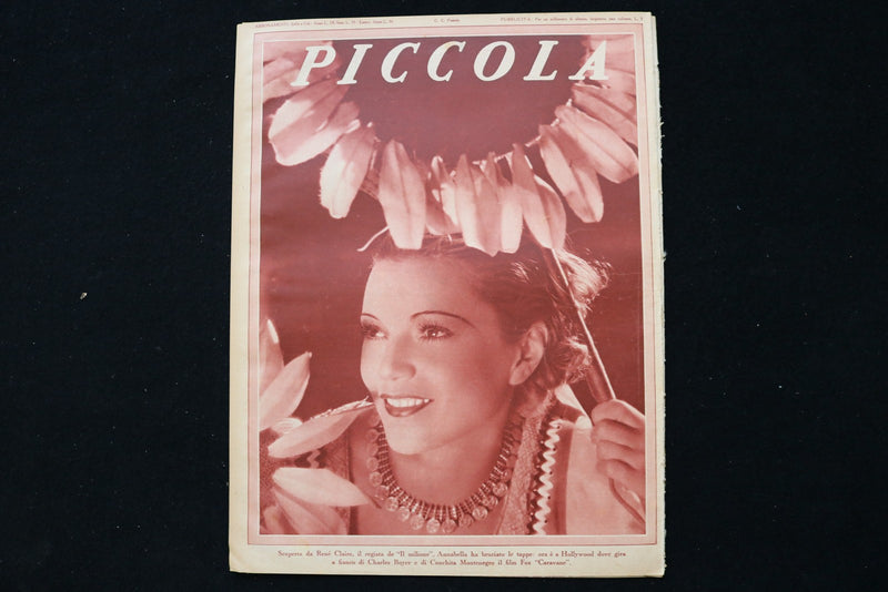 1934 APRIL 3 PICCOLA - ITALIAN MAGAZINE - DOLORES DEL RIO COVER - E 25309