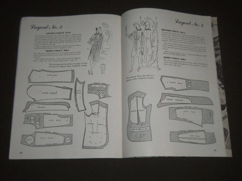 1942 MAKE AND MEND FOR VICTORY BOOK NO. 5-10 - GREAT PHOTOS - J 2309
