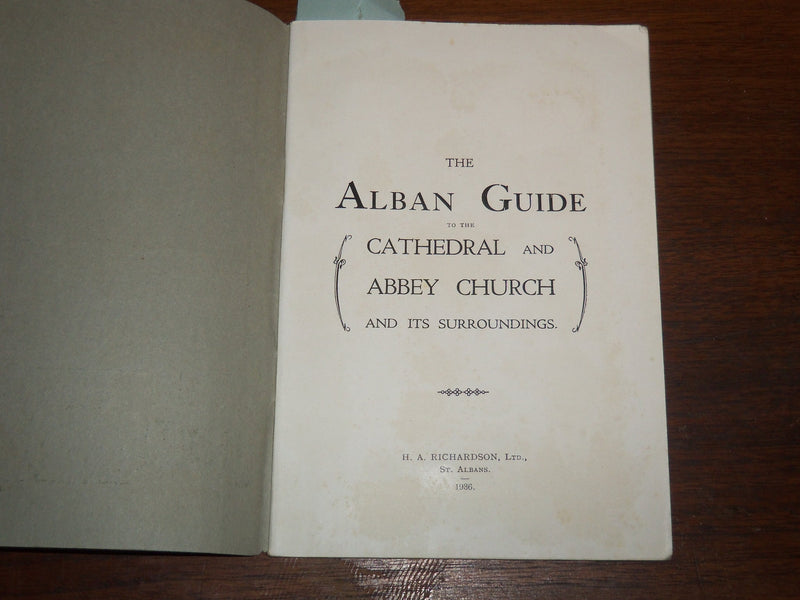 1936 THE ALBAN GUIDE LOT OF 2 + EXTRAS - SOFTCOVER - K 1225
