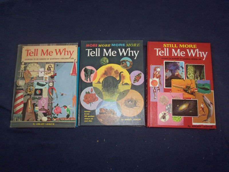 1973-1974 TELL MY WHY HARDCOVER BOOKS BY ARKADY LEOKUM - LOT OF 3 - KD 8184