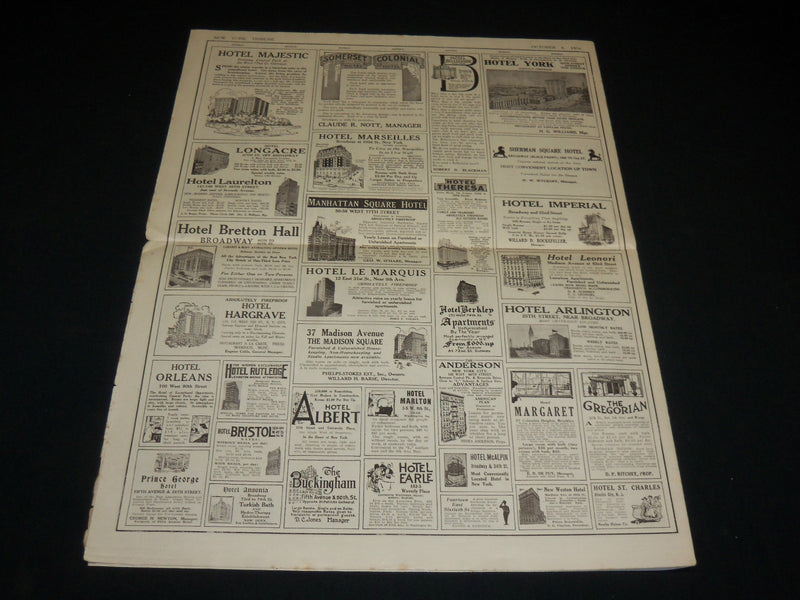 1916 OCTOBER 8 THE TRIBUNE GRAPHIC SECTION - NIJINSKY - NEW YORK GIANTS- NP 5427