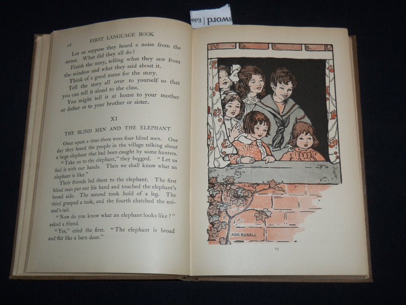 1913 ALDINE FIRST LANGUAGE BOOK BY BRYCE & SPAULDING - GRADES 3 & 4 - KD 4814O