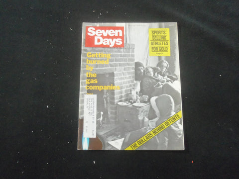 1977 MARCH 14 SEVEN DAYS MAGAZINE - GETTING BURNED BY GAS COMPANIES - SP 1521L