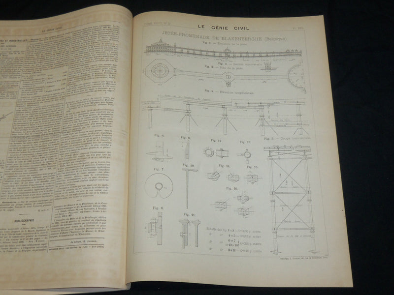1867 LE GENIE CIVIL FRENCH INDUSTRIES MAGAZINE LOT OF 13 ISSUES - NP 5364