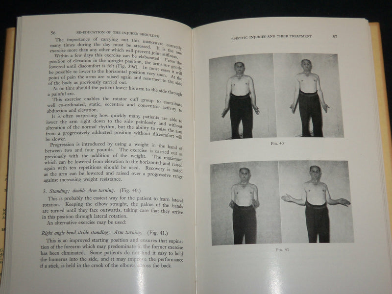 1959 RE-EDUCATION OF THE INJURED SHOULDER HARDCOVER BOOK BY BROOKES- KD 7203