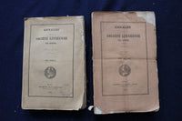 1847-1894 ANNALES DE LA SOCIETE LINNEENNE DE LYON BOUND VOLUMES-LOT OF 13-O 3495