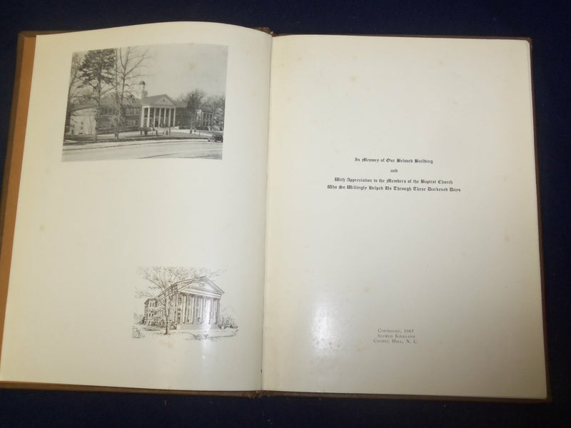 1943 HILLIFE CHAPEL HILL HIGH SCHOOL YEARBOOK - CHAPEL HILL, NC - YB 1872