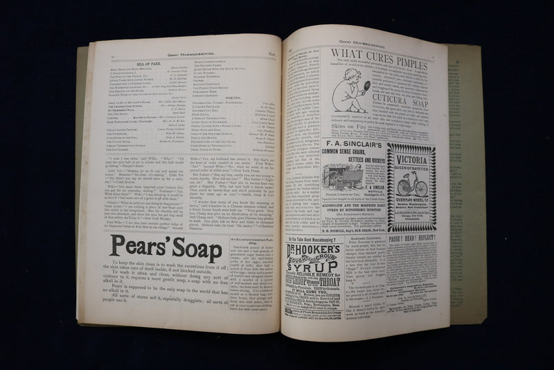 1892 NOVEMBER GOOD HOUSEKEEPING MAGAZINE - ILLUSTRATED COVER & STORIES - E 11740