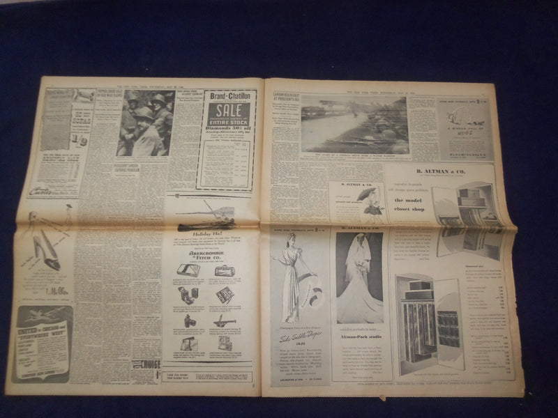 1940 MAY 22 NEW YORK TIMES - NAZIS AT CHANNEL, TRAP ALLIES IN BELGIUM - NP 6495
